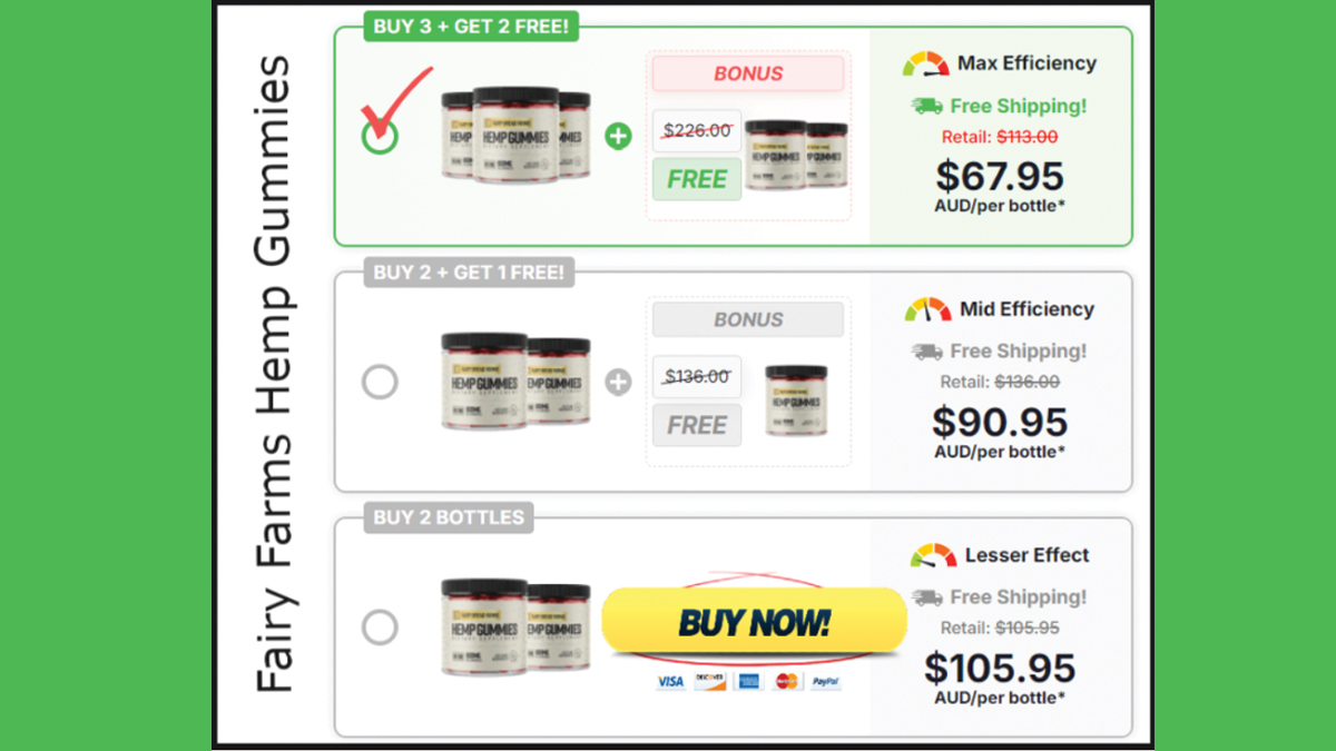 Know All About Fairy Farms Hemp Gummies Australia, New Zealand, Canada, South Africa, Fairy Bread Farms™